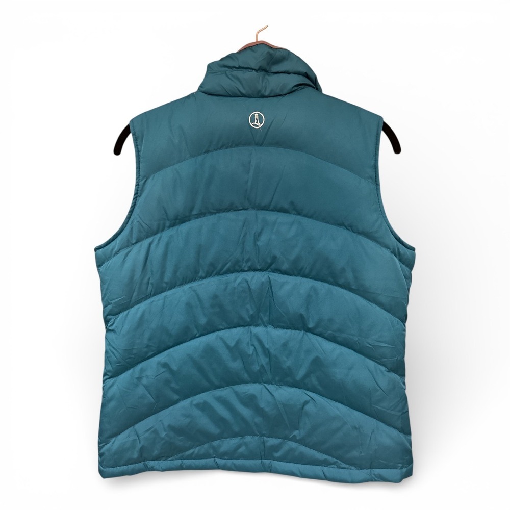Lands' End Women's Down Puffer Vest Small Petite S/P Quilted Lightweight Zip - Picture 2 of 9